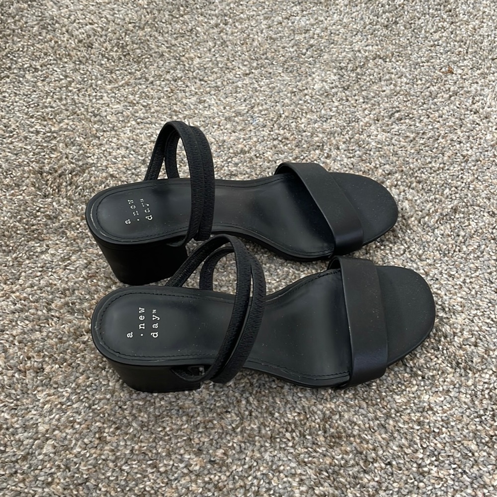 Brand new black baby heels